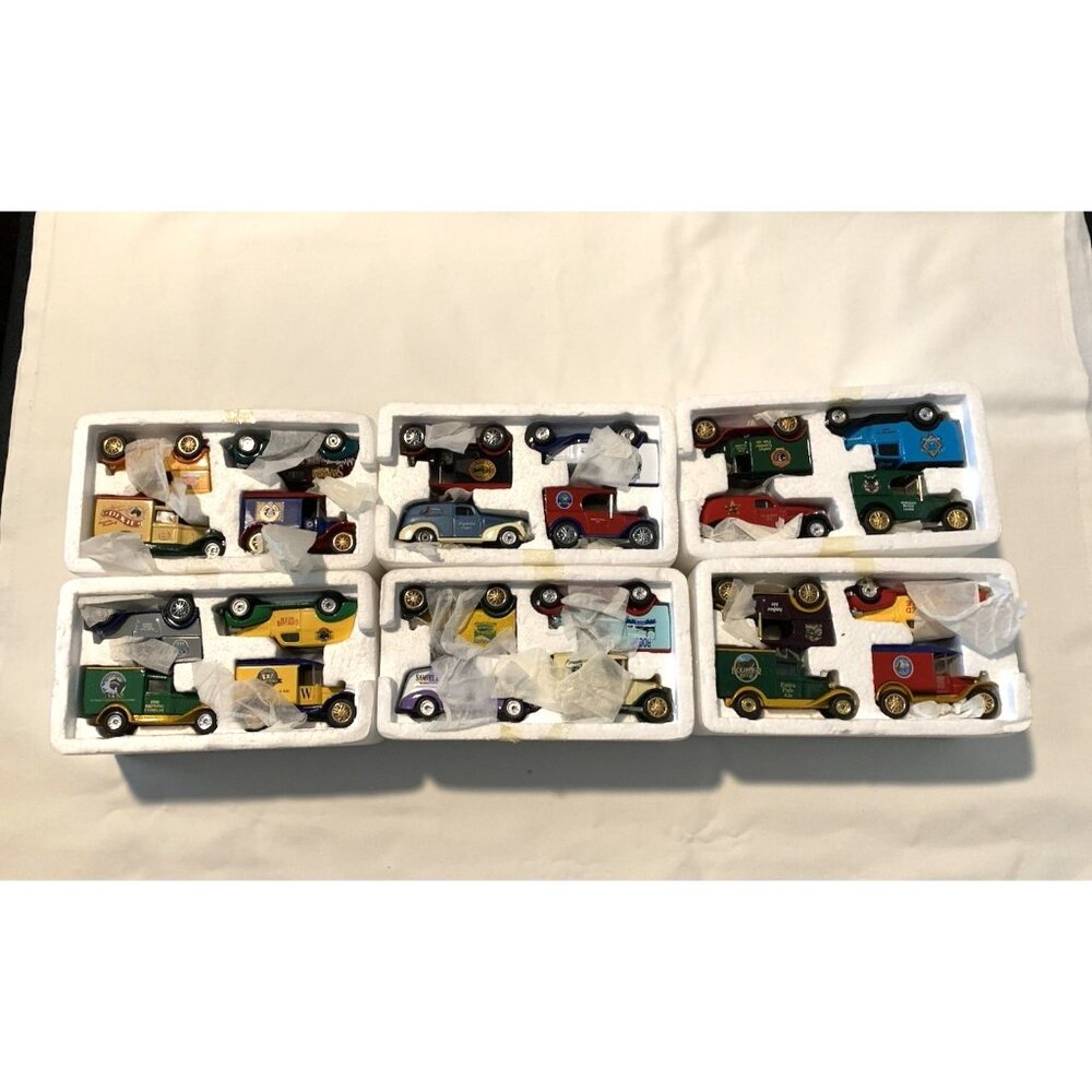 Matchbox 1996 Set of 24 Great American Micro Breweries Trucks Display Racks 1:64